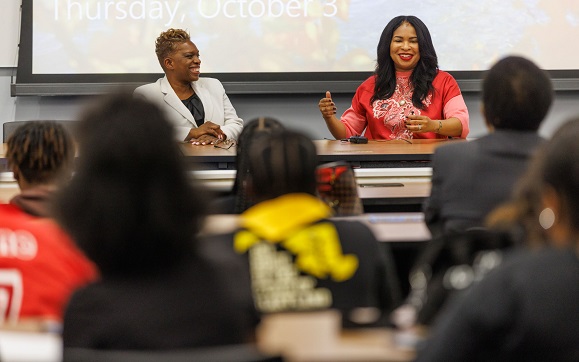 Arndrea Waters King Addresses the Importance of Voting at Bowie State University