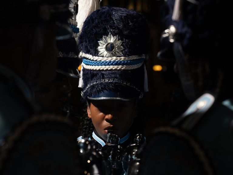 Ariel Woods in uniform